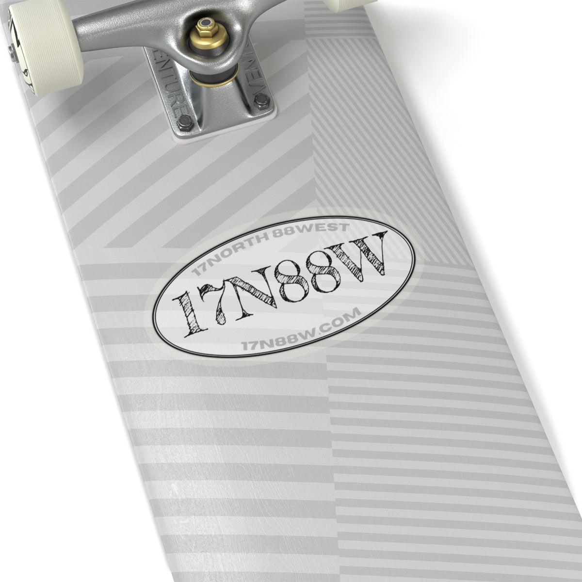 17N88W | White Oval Cut Stickers