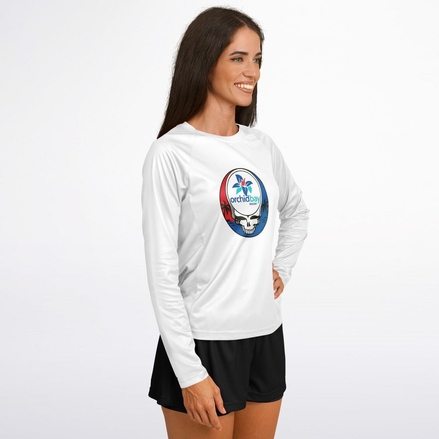 Orchid Bay Resort Women's Long Sleeve Performance Shirt – UPF 40+ & Side Mesh