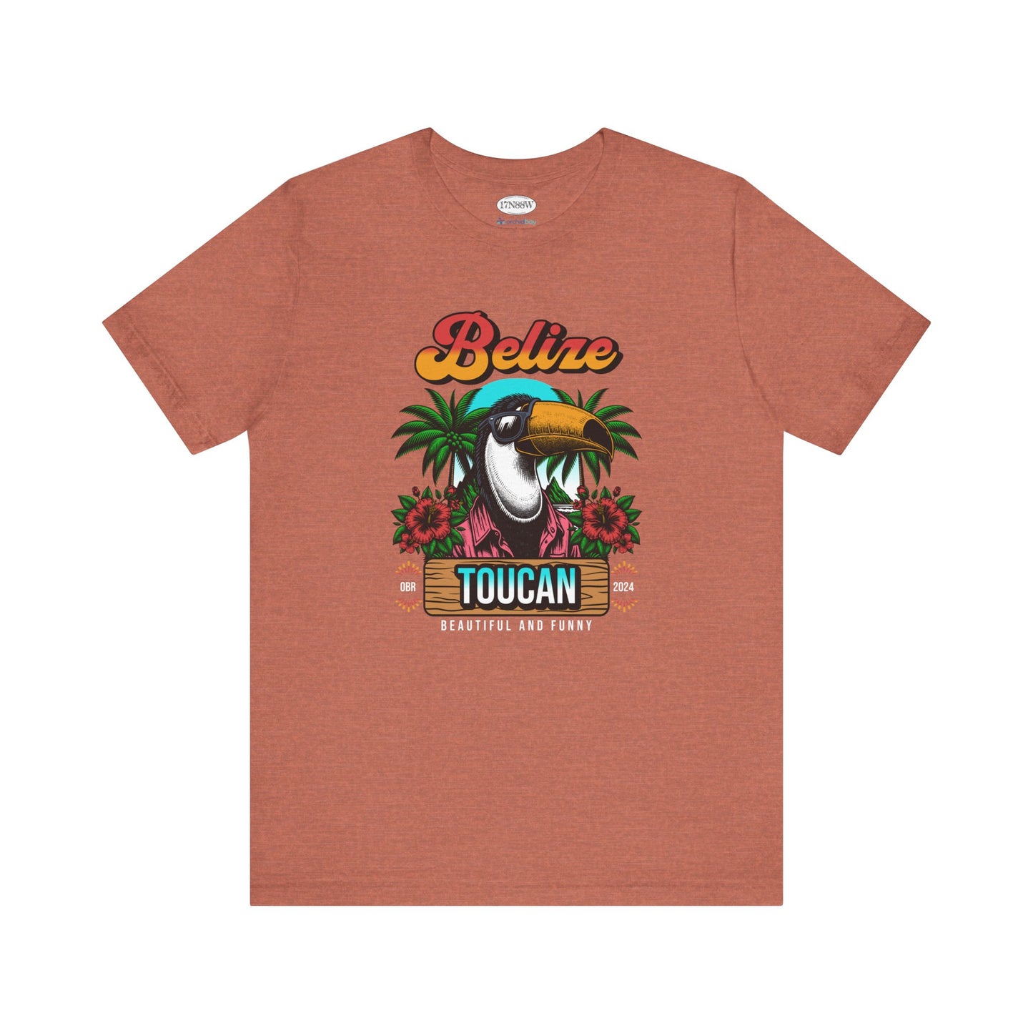 Orchid Bay | Unisex Short Sleeve Tee | Belize Beautiful and Funny | 'Toucan Too'