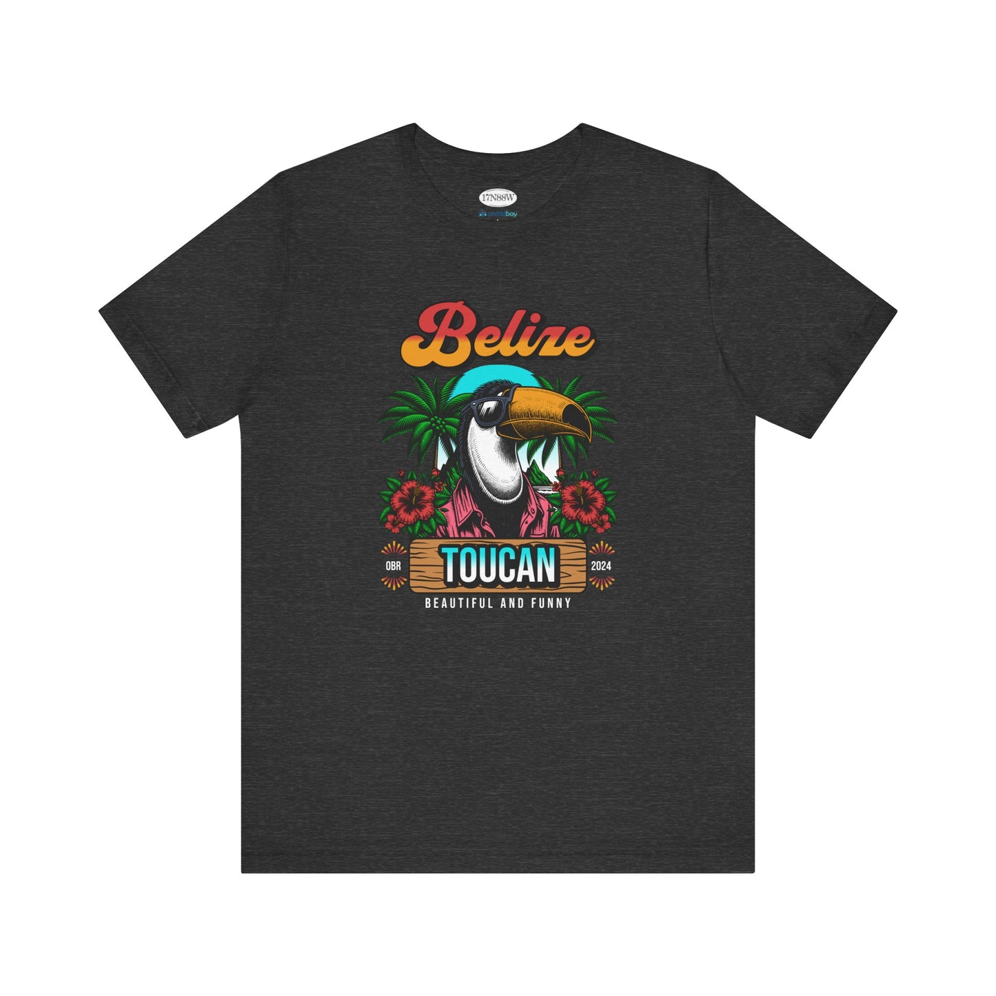 Orchid Bay | Unisex Short Sleeve Tee | Belize Beautiful and Funny | 'Toucan Too'