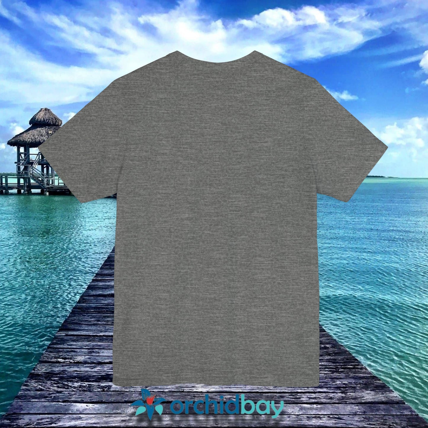 Orchid Bay | Unisex Short Sleeve Tee | This Must Be The Place | Belize | Retro Sunset Tiki Bar