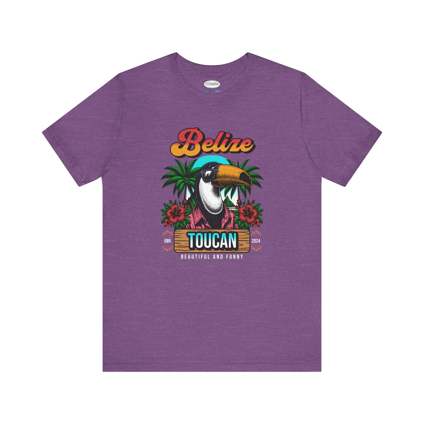 Orchid Bay | Unisex Short Sleeve Tee | Belize Beautiful and Funny | 'Toucan Too'