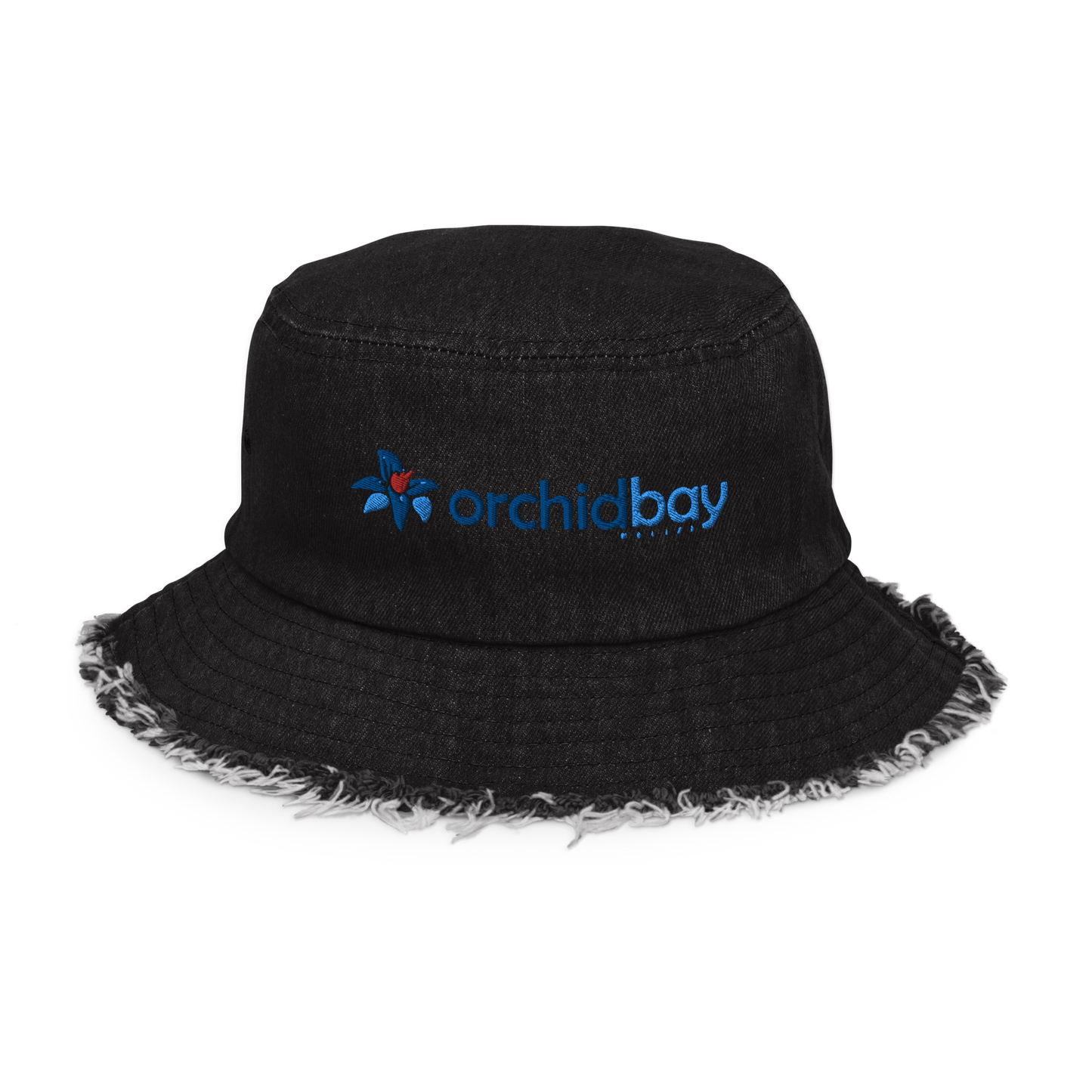 Orchid Bay | Distressed Denim Bucket Hat