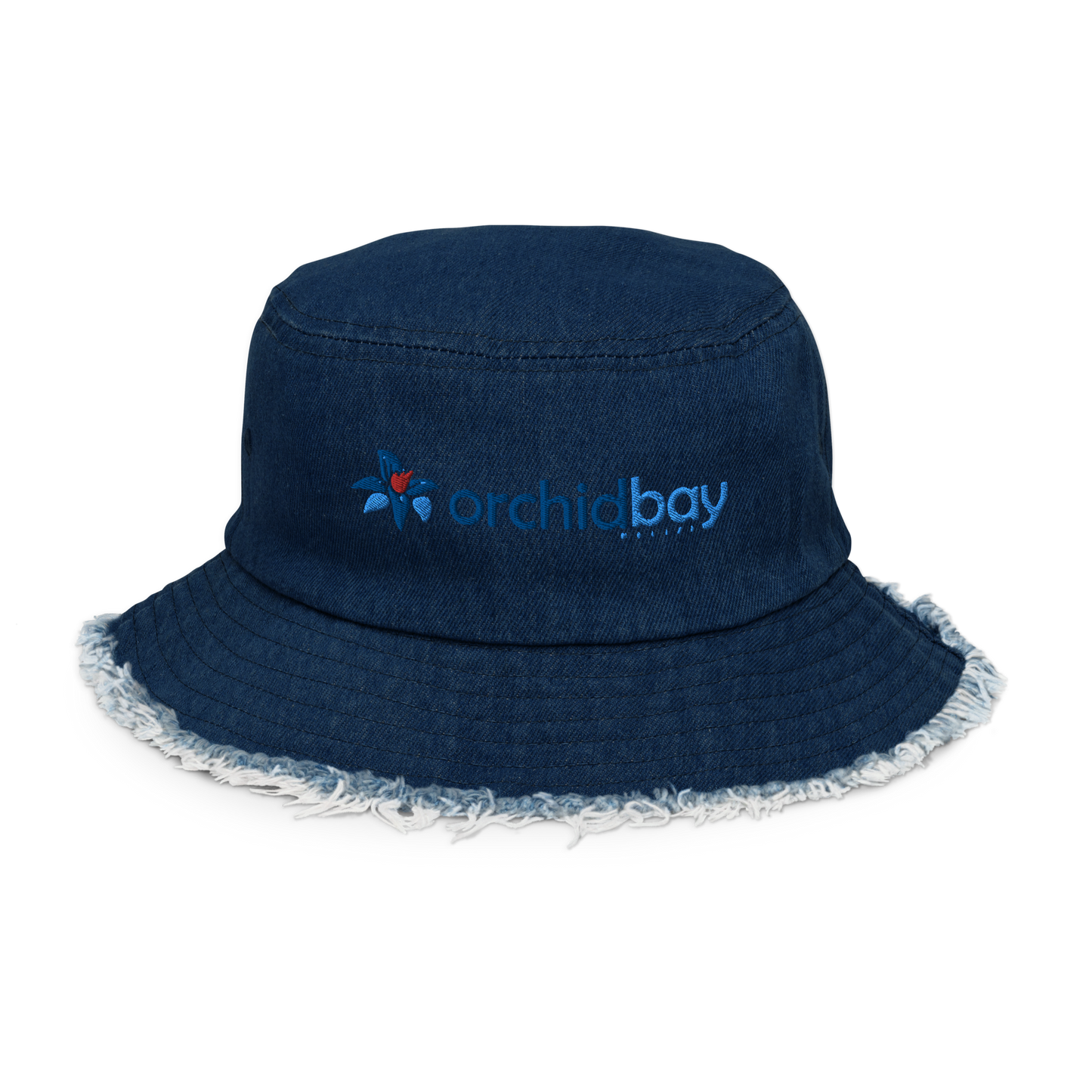 Orchid Bay | Distressed Denim Bucket Hat