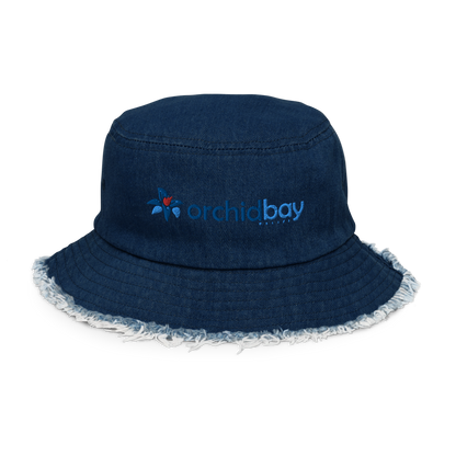 Orchid Bay | Distressed Denim Bucket Hat