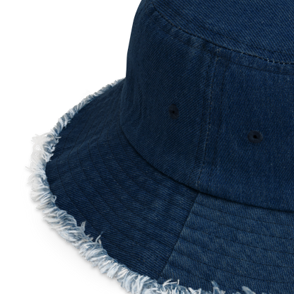 Orchid Bay | Distressed Denim Bucket Hat