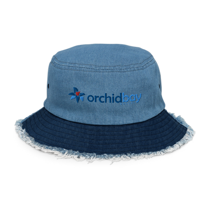 Orchid Bay | Distressed Denim Bucket Hat