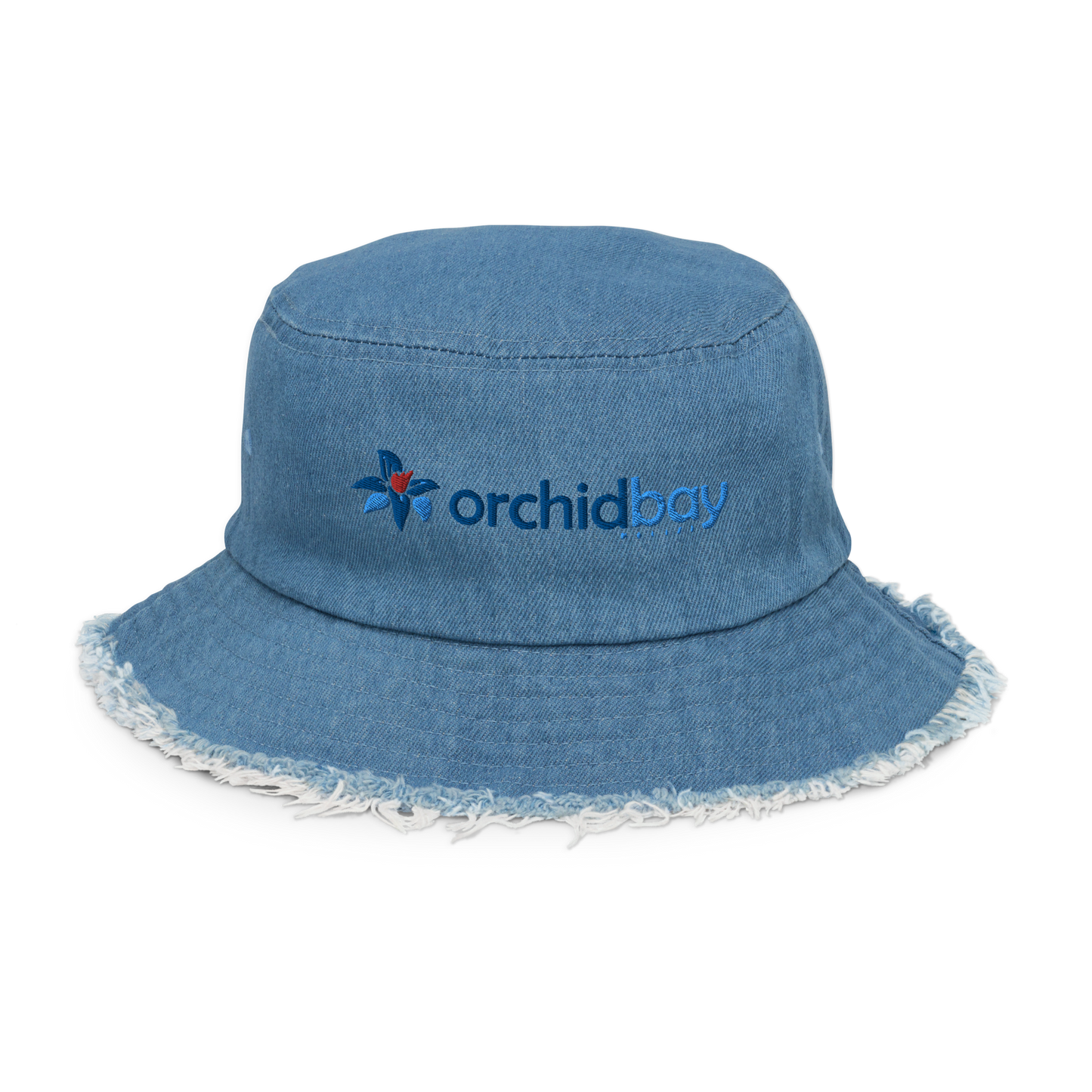Orchid Bay | Distressed Denim Bucket Hat