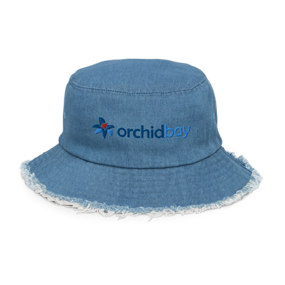 Orchid Bay | Distressed Denim Bucket Hat